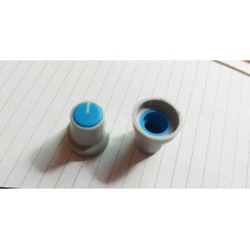 Ручка для регулятора с валом 6мм серый+синий (3)
